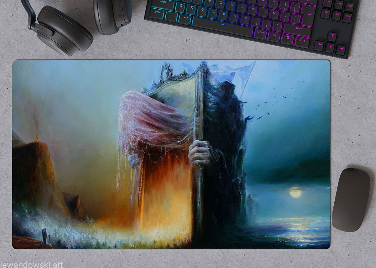 Desk pad, mouse pad 90x40 cm Essence of freedom | Mariusz
